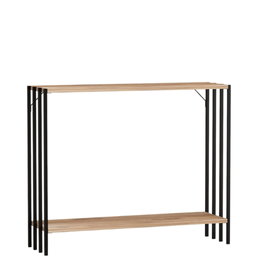 Hanah Home Aparador Verona Negro y Pino Atlántico - 90x74x26 cm